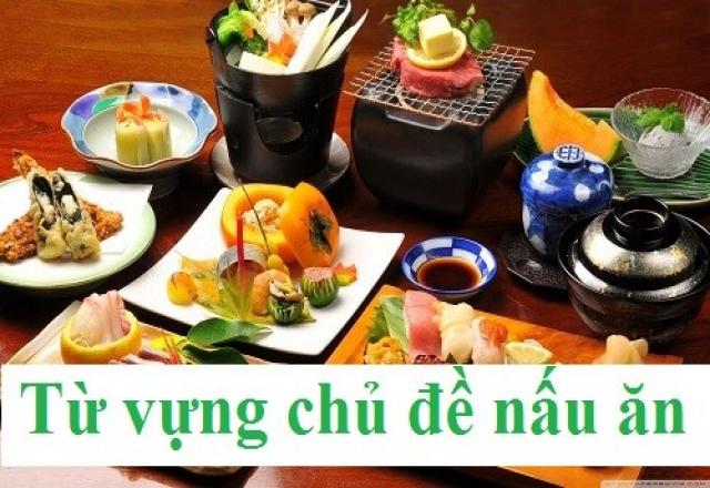 Từ vựng tiếng Nhật về nấu ăn cho “cô nàng thích đứng bếp”